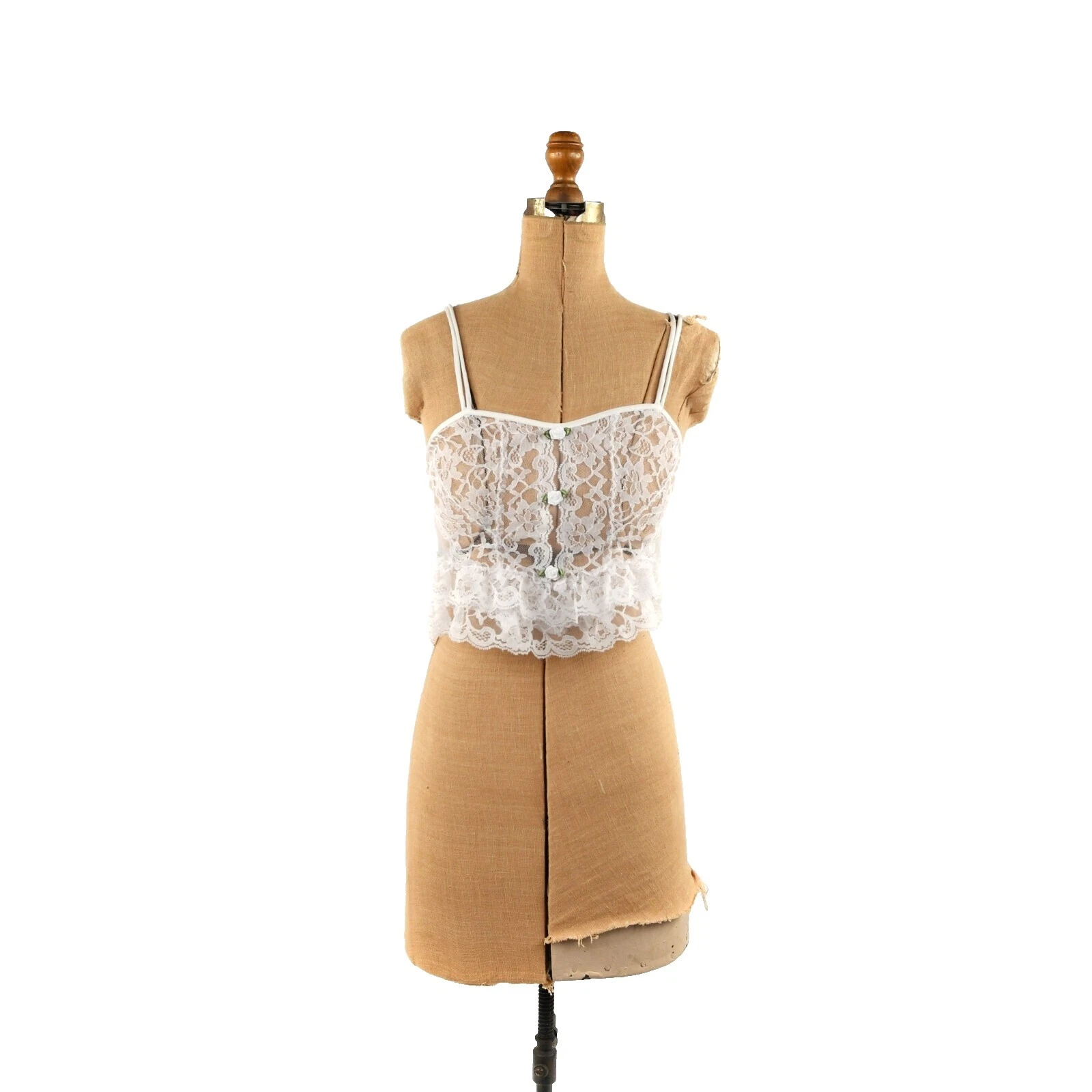 Nueva Ropa Vintage de encaje de Onda 1980s para Mujer