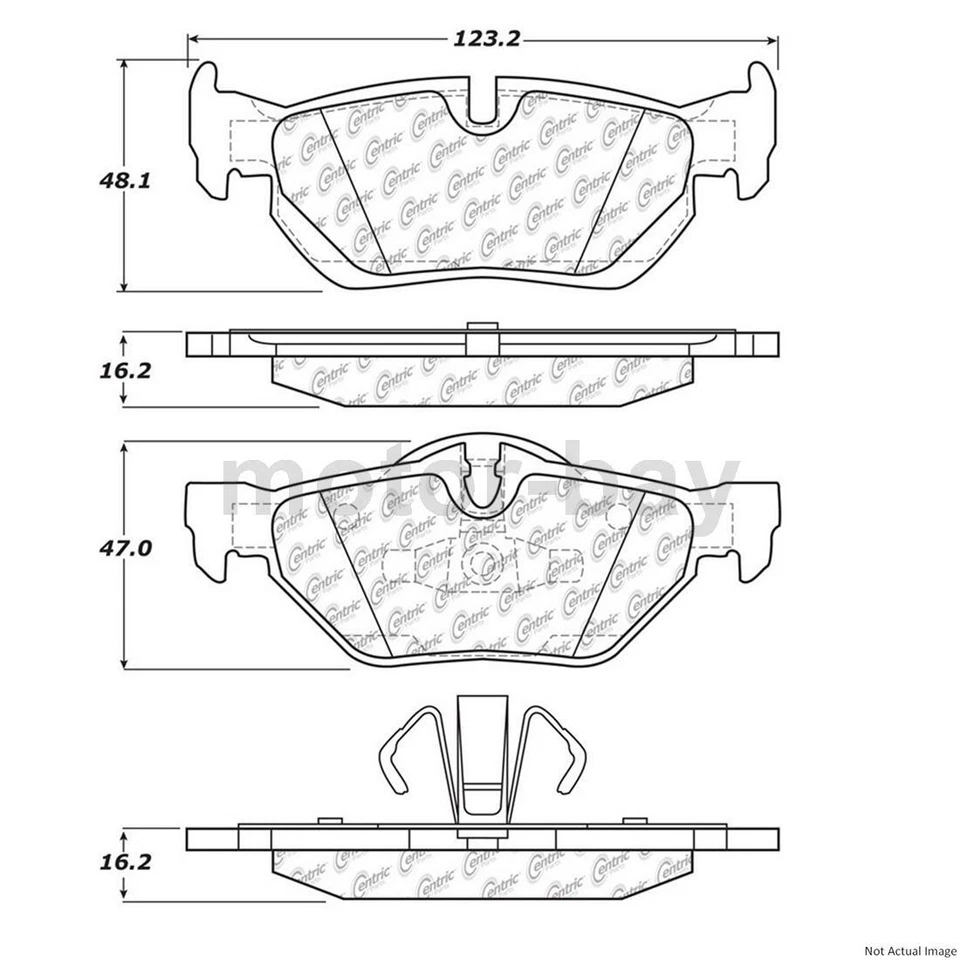 Pastillas de freno delanteras y traseras para BMW 328i 2013 2012 2011 2010 2009 2008 2007 Foto 4 de 4