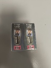 Image of 2 X 15W 15 Watt FRIDGE LAMP SBC B15d CROMPTON BULB LAMP