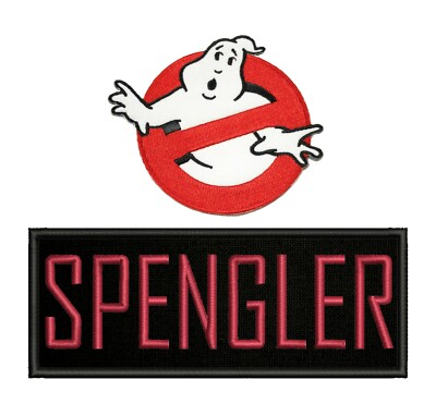 Ghostbusters Spengler Name Tag &amp; No Ghost Embroidered Iron On Applique ...