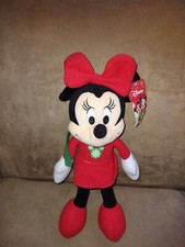 Walt Disney CHRISTMAS HOLIDAY WINTER MINNIE MOUSE Plush Stuffed Animal Toy