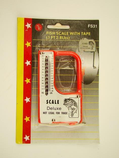 Fish Scale With Measuring Tape 3FT 2.8lbs. FS31