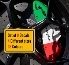 8 X Compatible With Lamborghini Brake Caliper Decals Stickers