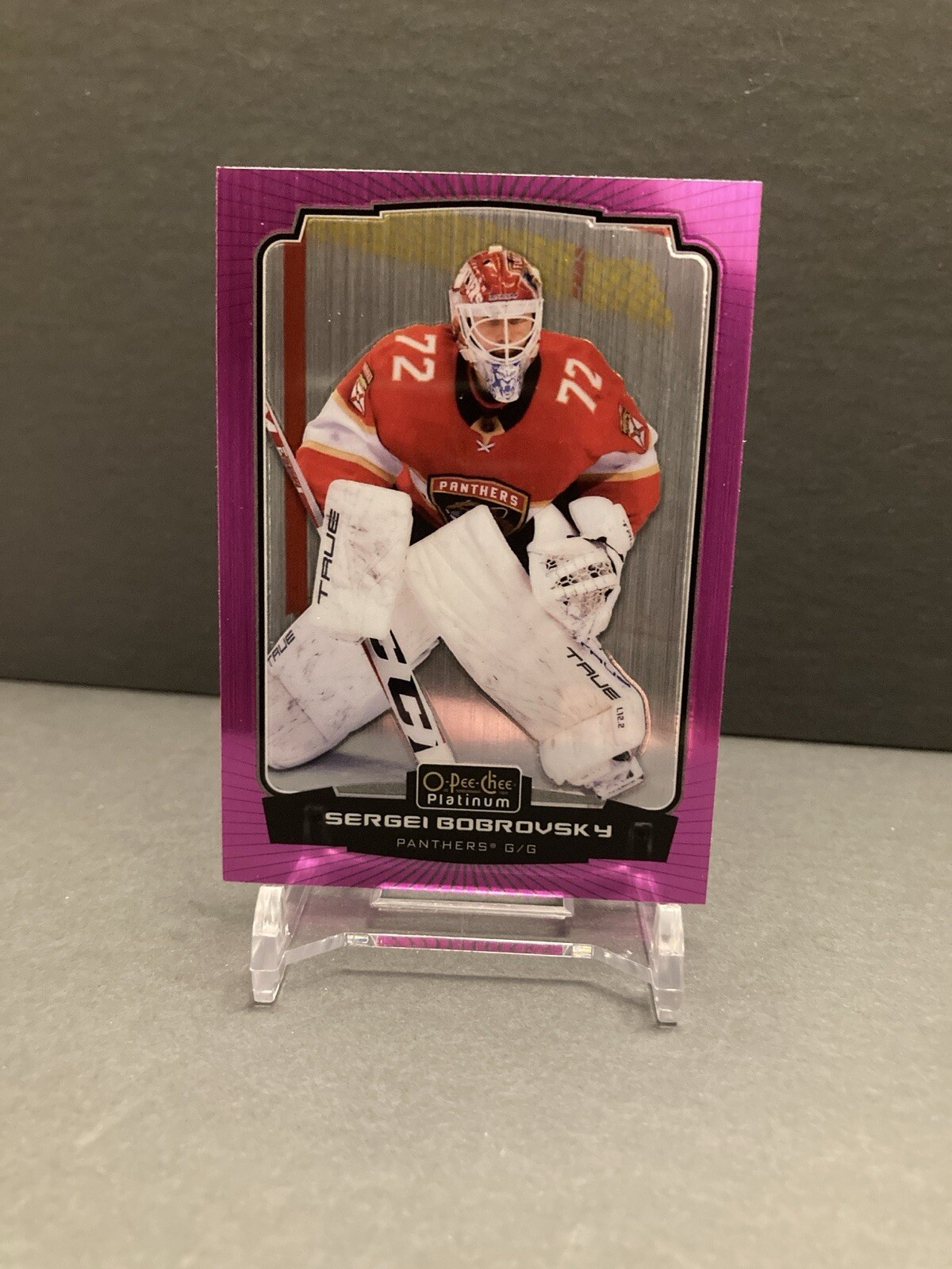 2022-23 O-Pee-Chee Platinum Sergei Bobrovsky #191 Matte Pink