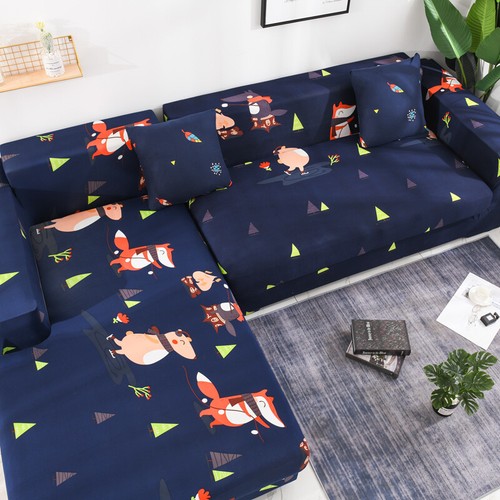 Universal L Shape 1 2 3 4 Seats Stretch Sofa Covers Slipcover Corner Couch Cover - Picture 133 of 229