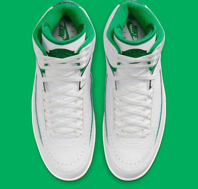 NEW Nike Air Jordan 2 II Retro Lucky Green White DR8884-103 NEW Nike Air Jordan 2 II Retro Lucky Green White DR8884-103