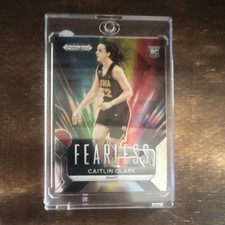 Panini Prizm Draft Picks Caitlin Clark #24 Fearless Rookie Iowa Basketball