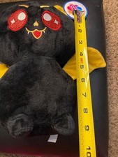 9" Bat Plush Stuffed Animal Nanco Black Red Gold With Tag
