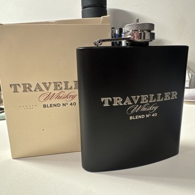 Traveller Whiskey Chris Stapleton Stainless Steel Hip Flask NIB 6 Ounces NEW