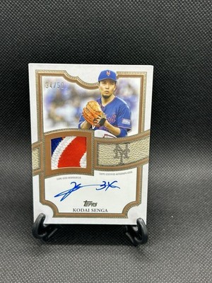 Topps Series 1 Flagship Autograph Patch Kodai Senga #TFAP-KSE/50 Mets 2026