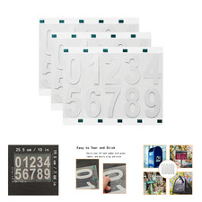 Reflective Vinyl Number Decals 0-9 Sets Waterproof Self-Adhesive Outdoor Mailbox