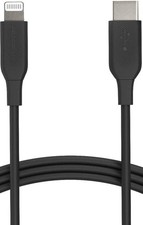 Amazon Basics USB-C to Lightning Cable, Apple MFi Certified, 3 ft, Black