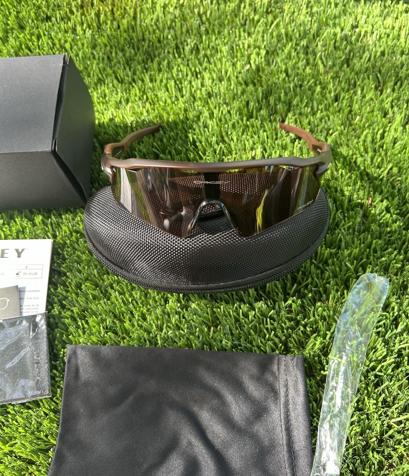 Oakley Radar EV Path Prizm Sunglasses OO9208 Brown Frame w/ Case