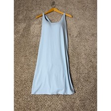 Uniqlo AIRism Ultra Stretch Active Bra Dress Light Blue XL Cross Back Shorts
