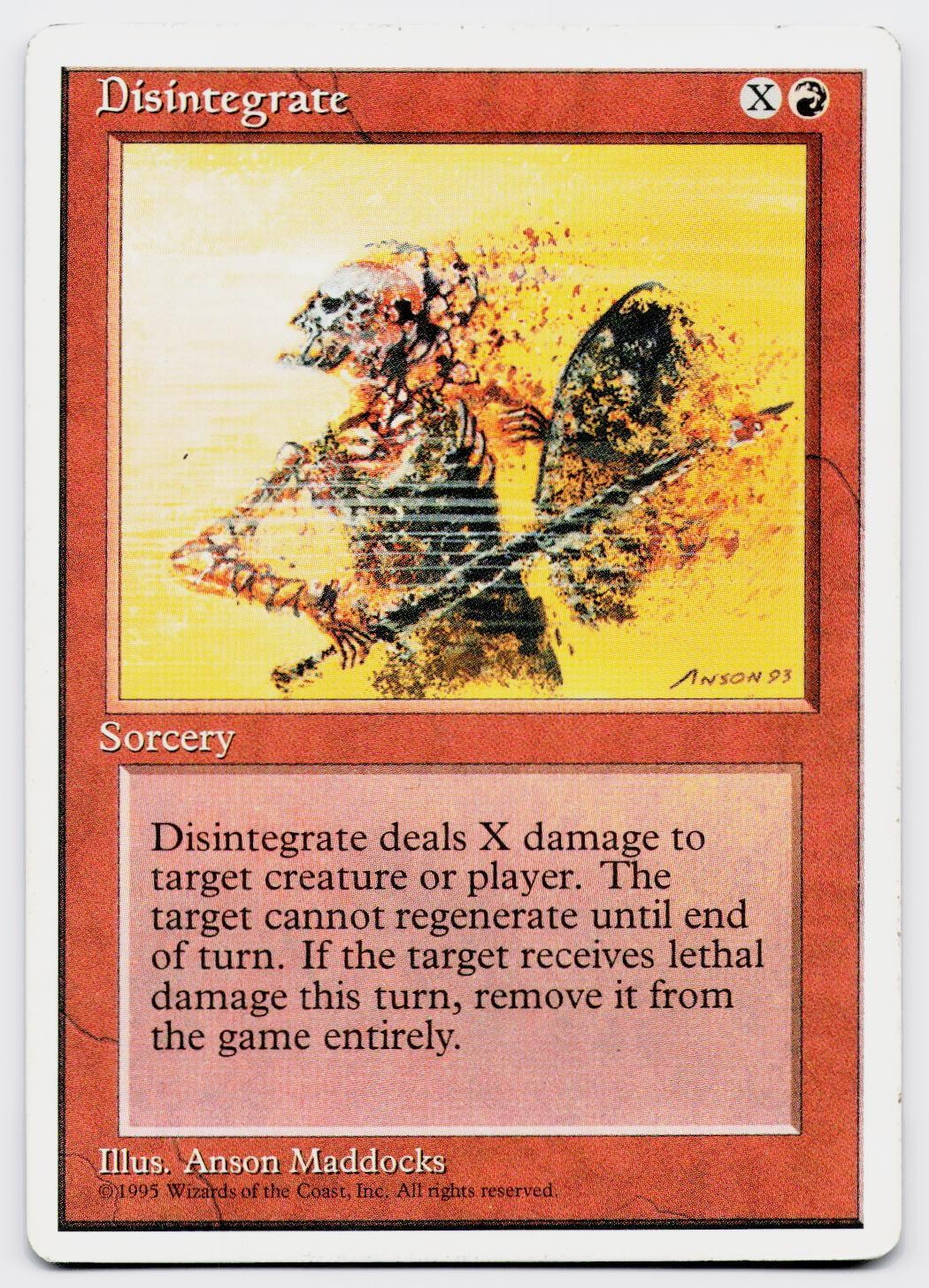 DISINTEGRATE C FOURTH EDITION 203 MAGIC: THE GATHERING MP