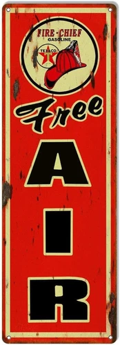Retro Metal Tin Sign Free Air Gasoline Reproduction Garage Shop Metal Sign Funny