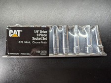 Caterpillar Snapon Tools USA Cat 1/4” Drive Metric Socket Set 6 Point Deep