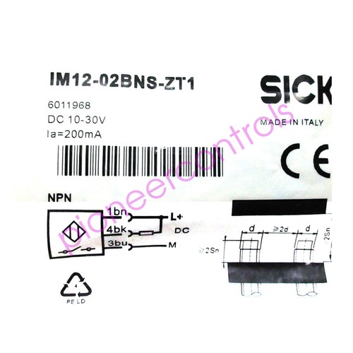 SICK IM12-02BNS-ZT1 Design filettato cilindrico, NPN, nuovo - Foto 1 di 4