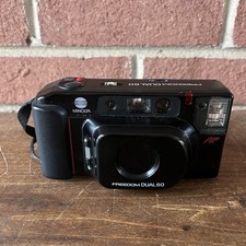 Minolta Freedom Dual 60 Quartz Date Point  Shoot Camera UNTESTED FOR PARTS