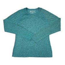 Figs Salta Seamless Long Sleeve Underscrub Womens Size Large Green Nurse Medical