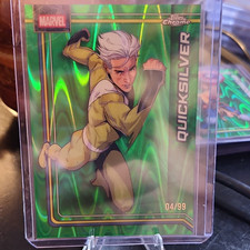 Topps 2026 Topps Chrome Marvel Quicksilver #93 Green Raywave Refractor 04/99