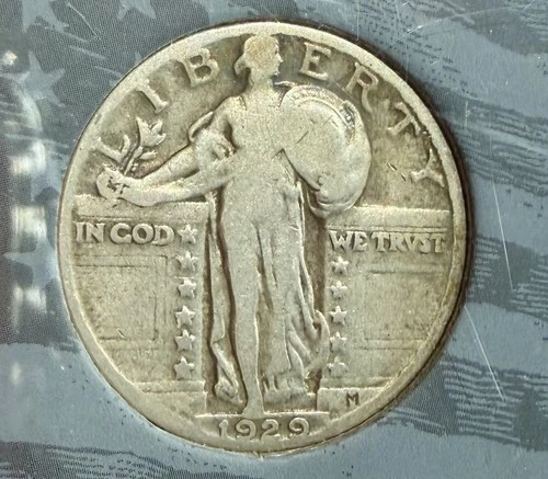 1929 Standing Liberty quarter, Beautiful Coin In Coin Slab Case