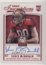 2013 Panini Elite Rookie Inscriptions Blue Ink Vance McDonald #31 Auto 0q3