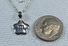 Kit Heath Sterling Silver Kids Alphabet Flower Initial m Necklace 12-14"  NWT  — photo 3