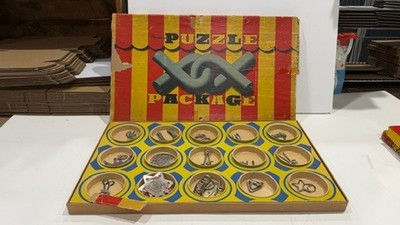 2148I - Pressman Puzzle Package #1175 (15 Puzzles)W/Instructions Circa 1940's!
