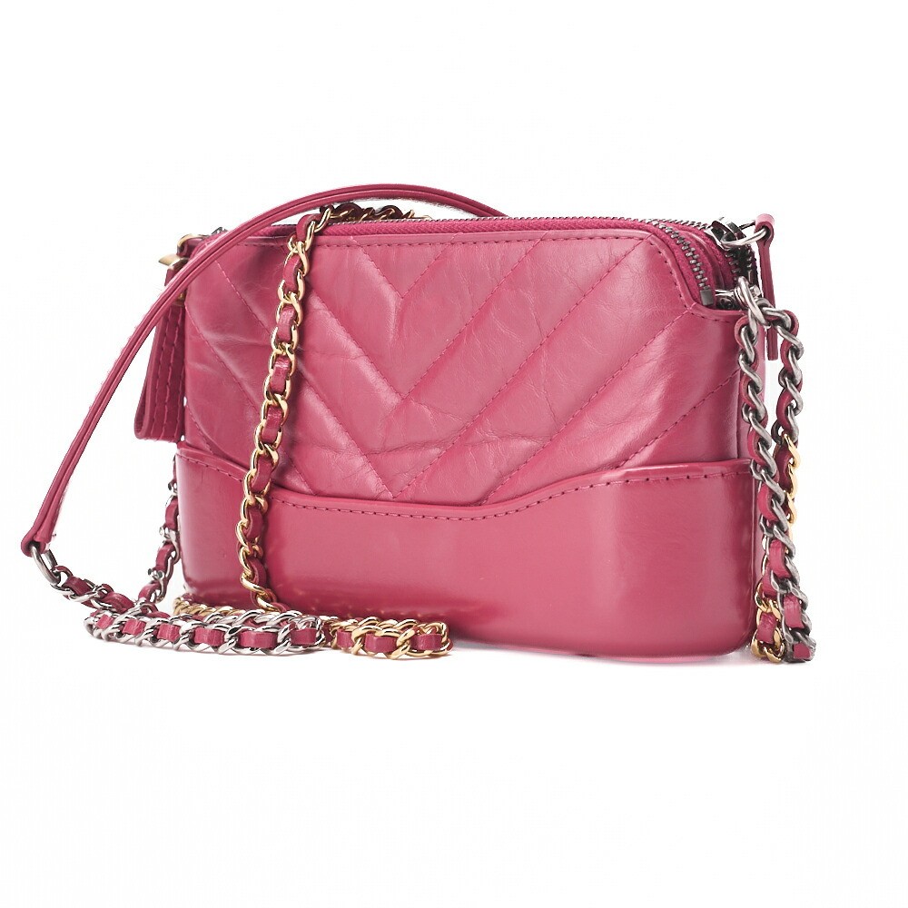 CHANEL Chain ShoulderBag Matelasse Gabrielle de CHANEL Mini Silver Gold hardware