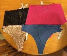 NWT Lot of 4 Pairs of Panties size L/XL- Victoria s Secret Nearly Nude