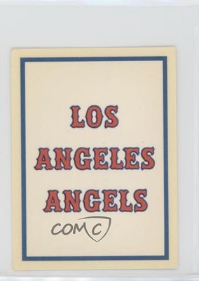 1961 Fleer Baseball Greats Dubble Bubble Team Logo Decals Los Angeles Angels 2g2