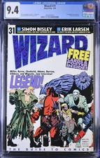 Wizard Magazine 31 CGC 9.4 NM Frank Miller cover poster Erik Larsen 1994 Hellboy