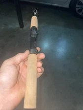 2 Foot Micro Collapsible Ice Fishing Or Regular Baitcaster RodNot Including Reel