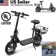 450W Electric Scooter Adults with Seat Foldable Scooters 15.5MPH Sports Ebike US