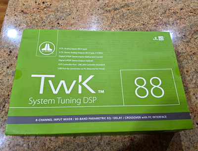 JL Audio TwK 88 DSP Signal Processor System Tuning 8-Ch Mixer EQ Delay Crossover