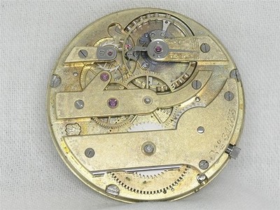 ANTIQUE 42MM BADOLLET 19 JEWEL HIGH GRADE POCKET WATCH MOVEMENT, PATEK EBAUCHE?