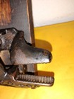 Antique Cast Iron Nut Cracker Hand Primitive on Wood Board PS & W CO. NO. 12 — photo 2