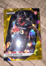 2025 Panini Prizm Draft Picks - Xzavier Henderson #15 Gold Ice Prizm (RC)