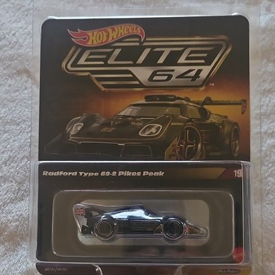 Hot Wheels Elite 64 Radford Type 62-2 Pikes Peak 1:64 Black Diecast Real Riders