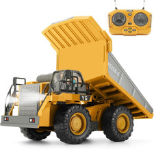 Remote Control Dump Truck, RC Construction Vehicle for Kids with 9 Channel Metal