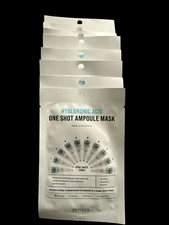 Hyaluronic Acid One Shot Ampoule Mask Korean Skin Care! Lot Of 8 Mask New In Pac