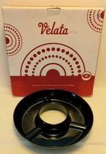 Velata Large Party Bowl - Black Color - Ceramic - New in Box