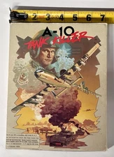 A-10 Tank Killer PC Game MS-DOS 3.5" Disks Dynamix 1989 with POSTER!!