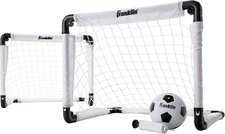 Franklin Sports Kids Mini Soccer Goal Set - Backyard/Indoor Mini Net and Ball wi