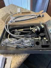 KPF-1612 Matte Black High-Arc 2-Handle Centerset Kitchen Faucet w/ Hose