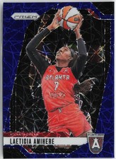 2024 Panini Prizm WNBA #54 Laeticia Amihere Blue Velocity Prizms