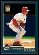 Fernando Vina 2001 Topps #207 Cardinals MLB READ FREE SHIPPING AutographDen