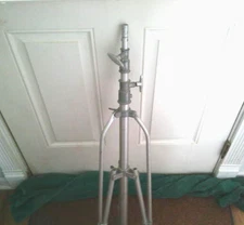 Berkey Colortran Stage Light Aluminum Tripod, 3-Stage Vintage Aluminum Tripod