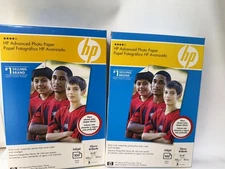 2 Packs HP Advanced Photo Paper 100 Sheet Inkjet Glossy 4”x6” PhotoPrinter Paper